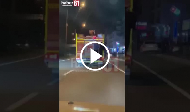 Trabzon’da tehlikeli yolculuk! Ölümden döndü. Video Haber
