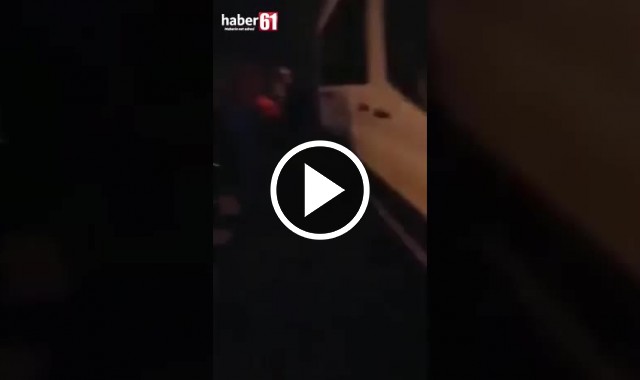 Trabzonspor maçı sonrası havaya ateş ettiler! 17 Şubat 2022 - Video Haber