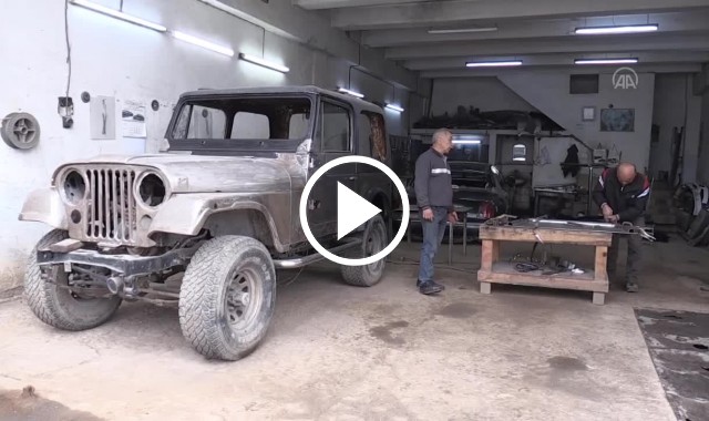 Giresun'da hurda klasik araçlar emektar ustaların ellerinde hayat buluyor. Video Haber.