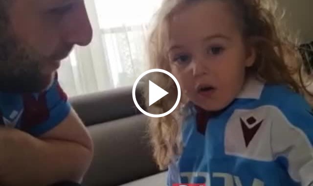 Trabzonsporlu minik taraftar 11'i saydı. Video Haber.