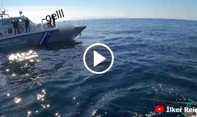 Türk balıkçıdan Yunan güçlerine tarihi ayar. Video Haber.