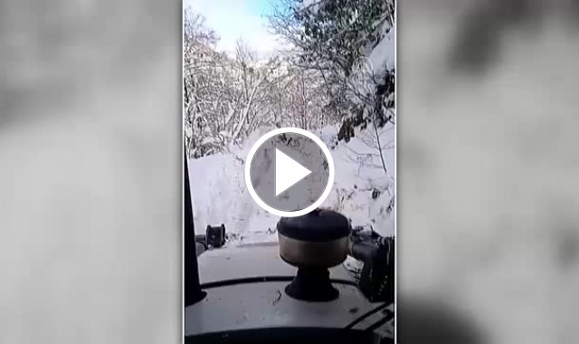 İş makinası operatörünün at ile güldüren dialoğu. Video Haber
