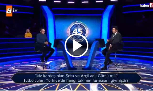 Kim Milyoner Olmak İster'e damga vuran Şota ve Arçil sorusu! Video Haber