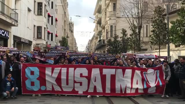 Trabzonspor taraftarı İstanbul'da. 22.02.2020