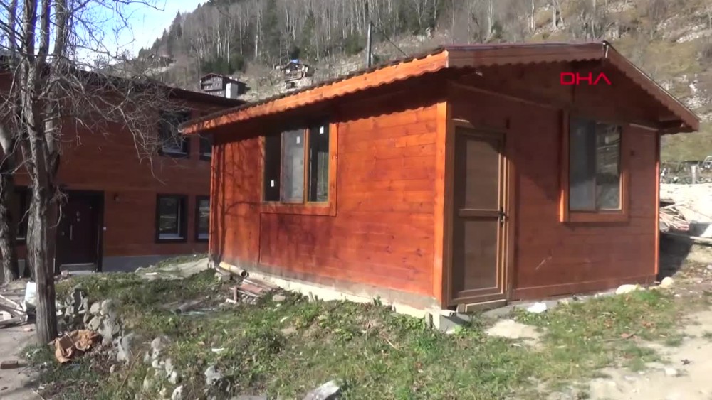 Uzungöl'de yıkımlar sürüyor. 24.12.2019