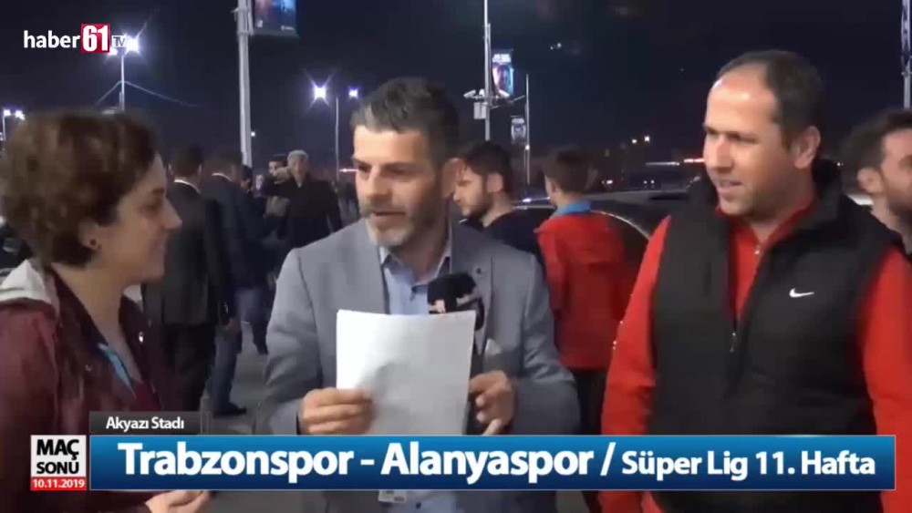 Canlı yayında büyük sürpriz! Trabzonspor maçının ardından baba olacağını böyle öğrendi. 10.11.2019