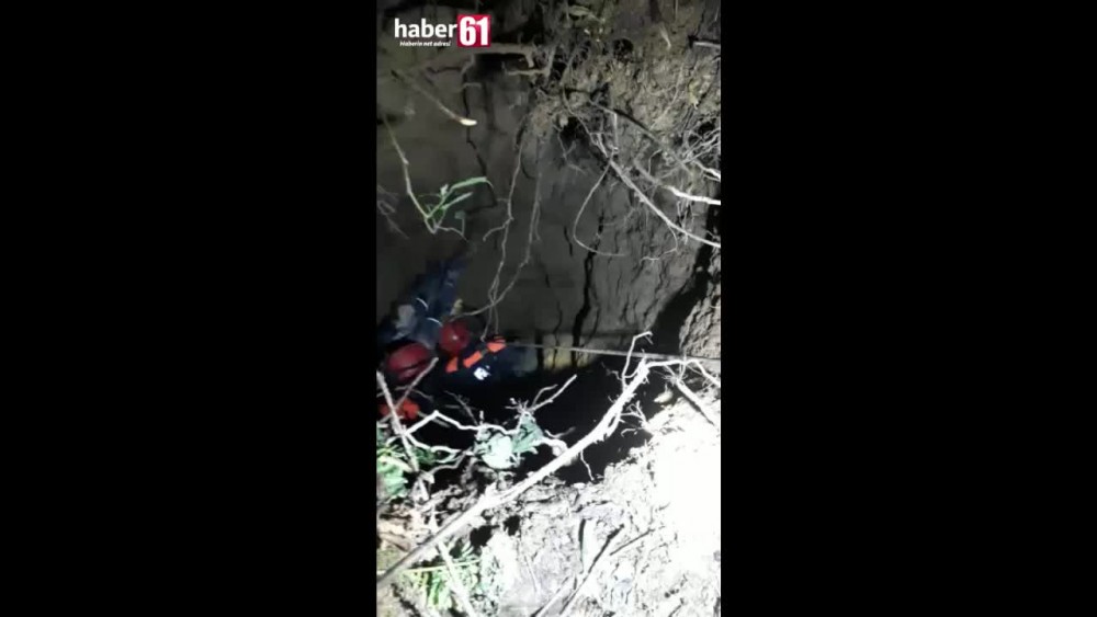 Trabzon’da göçük altında kalan iki keçi AFAD ekipleri tarafından kurtarıldı