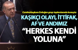 Cumhurbaşkanı Erdoğan’dan grup toplantısında Kaşıkçı ve af açıklaması