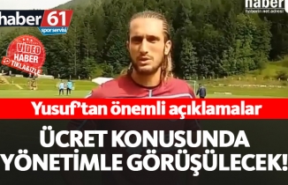 Yusuf Yazıcı!dan önemli açıklamalar..video haber