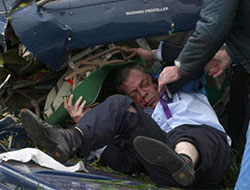 Düşen uçaktan mucize kurtuluş