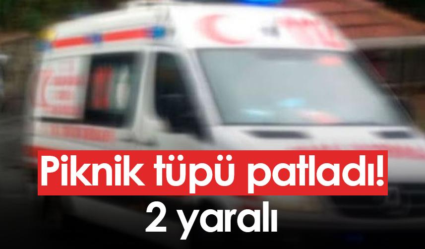 Rize'de tüp patladı! 2 yaralı