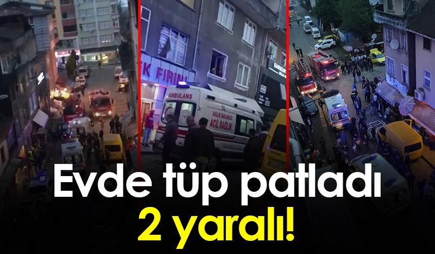 Rize’de evde tüp patladı: 2 yaralı