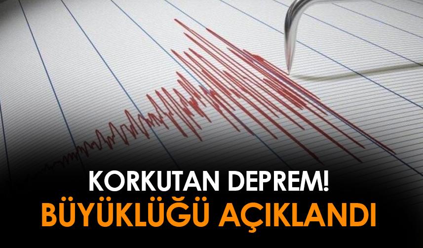Adana'da deprem! Büyüklüğü açıklandı