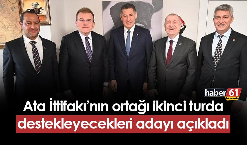 ATA İttifakı'nın ortağından 2. tur kararı! Resmen desteklerini açıkladı