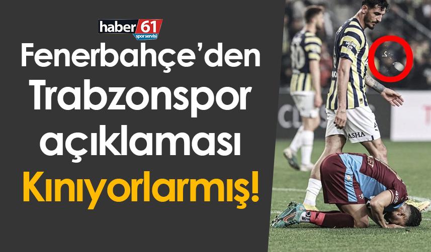 Fenerbahçe’den Trabzonspor açıklaması! Kınıyorlarmış…
