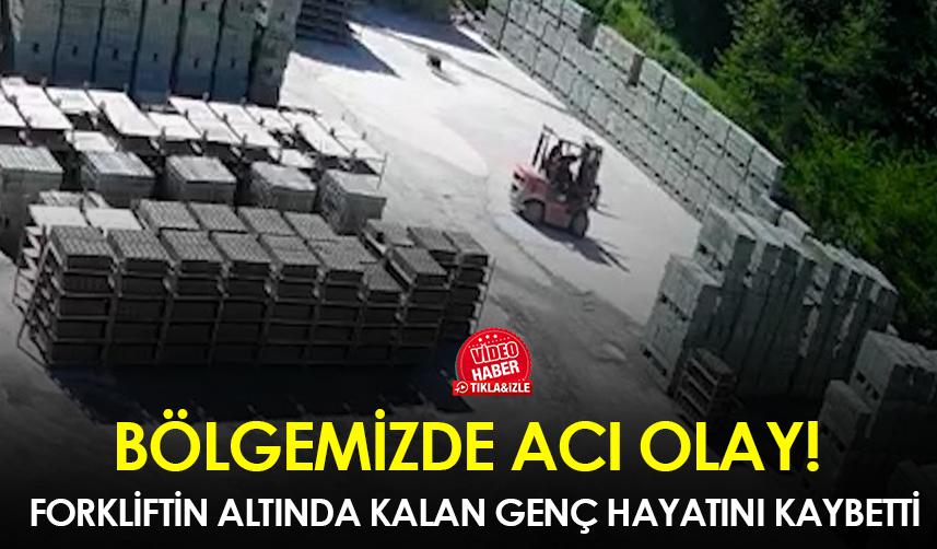 Rize'de acı olay! Forkliftin altında kalan genç hayatını kaybetti
