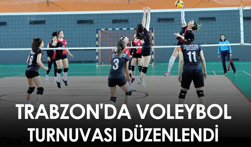 Trabzon'da voleybol turnuvası düzenlendi