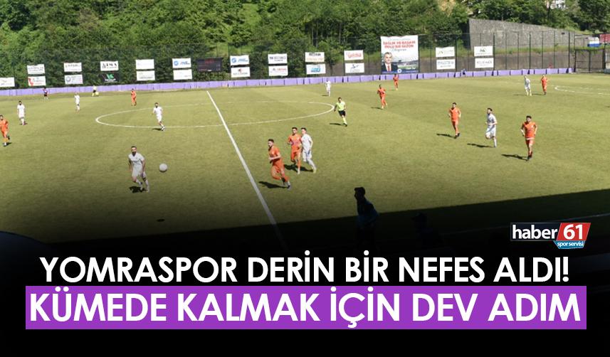 Yomraspor derin bir nefes aldı! Kümede kalmak için dev adım