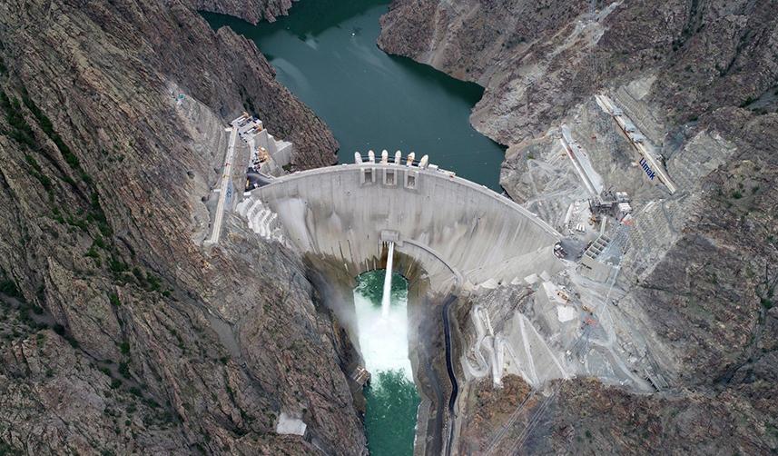 Artvin'deki Yusufeli Barajı'nda su seviyesi 131 metreyi buldu