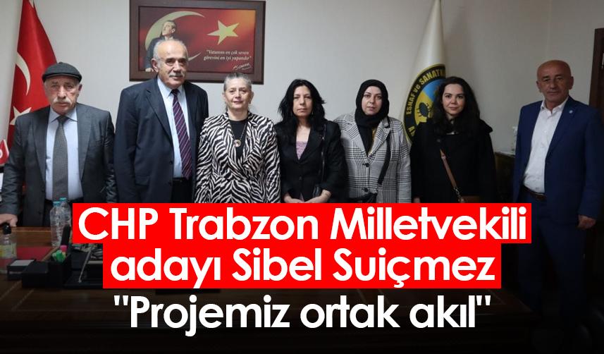 CHP Trabzon Milletvekili adayı Sibel Suiçmez: "Projemiz ortak akıl"