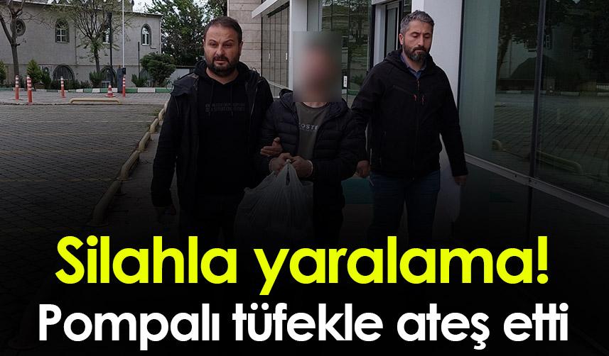 Samsun'da silahla yaralama! Pompalı tüfekle ateş etti