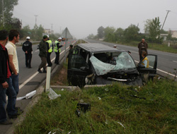 Trabzon'dan cenaze dönüşü kaza