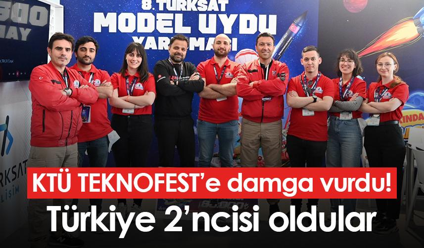 KTÜ TEKNOFEST’e damga vurdu! Türkiye 2’ncisi oldular