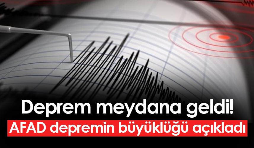 Kahramanmaraş'ta deprem! Büyüklüğü açıklandı. 5 Mayıs 2023