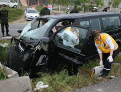 Ünye'de kaza: 1 ölü 5 yaralı
