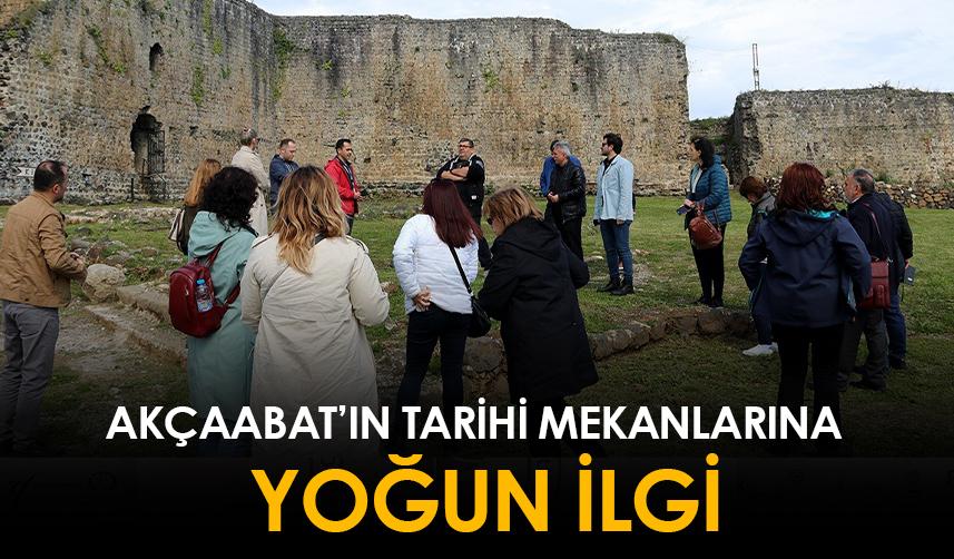Akçaabat’ın tarihi mekanlarına yoğun ilgi