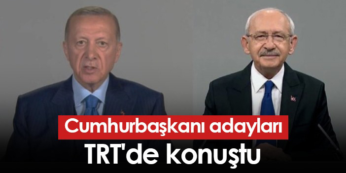 Cumhurbaşkanı adayları TRT'de konuştu