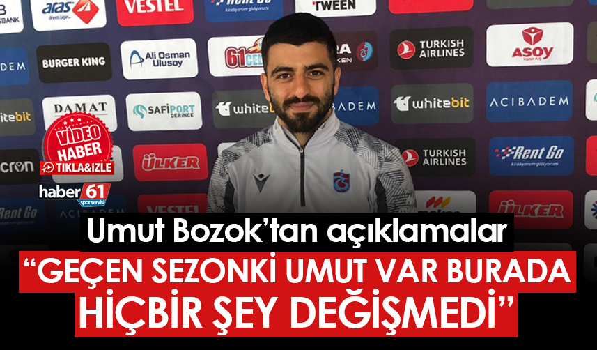 Umut Bozok "Buraya gelirken şampiyonluk yaşamak istedim. Bu duyugu yaşamak istedim."