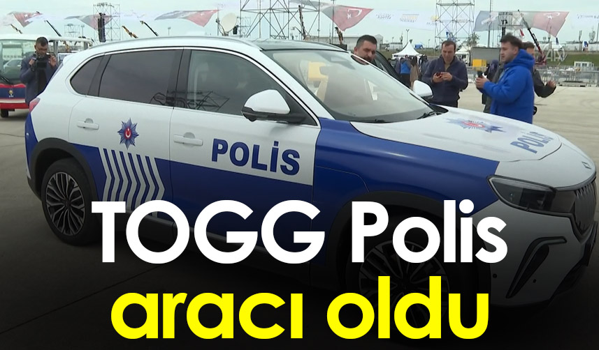 Türkiye'deki Togg marka ilk polis aracı hizmete girdi