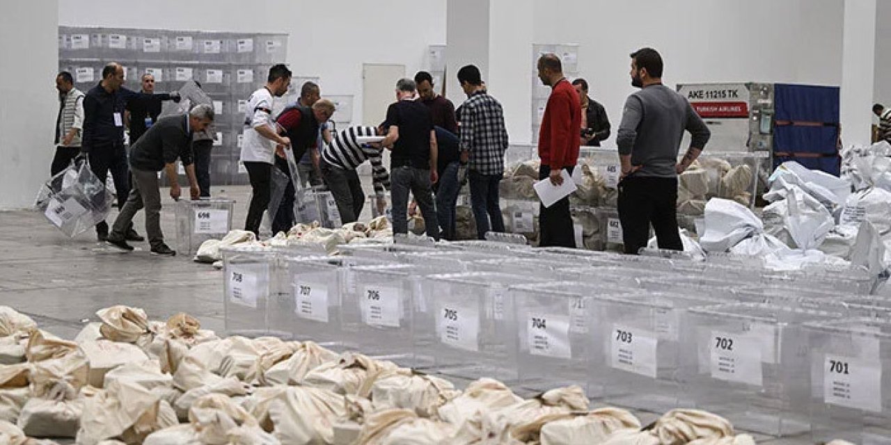 Yurt dışı oyları tasnif ediliyor