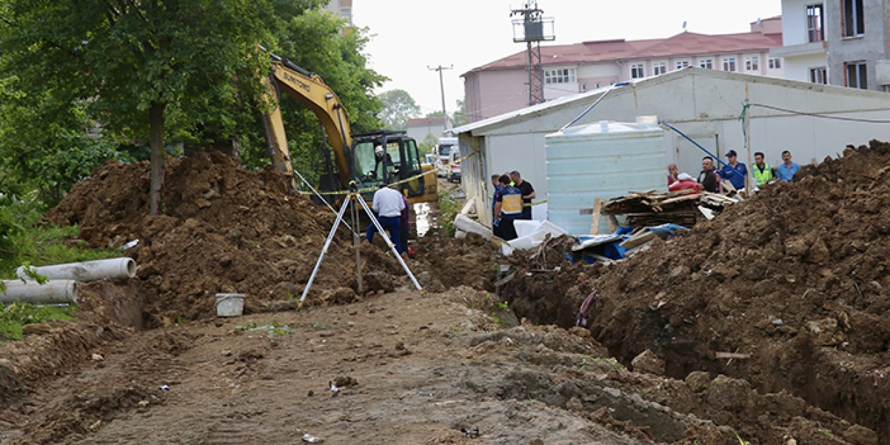 Trabzon'da acı olay! Göçük altında kalan işçi hayatını kaybetti