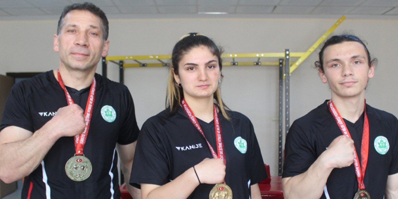 Ordulu bilek güreşi sporcuları Avrupa Şampiyonası'na hazırlanıyor