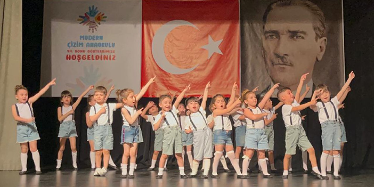 Modern Çizim Anaokulu yılsonu etkinliği düzenledi