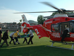 Hava ambulansı imdata yetişti