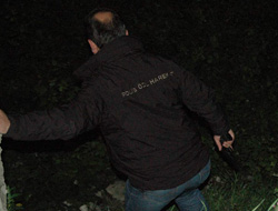 Giresun'da polis otosu tarandı