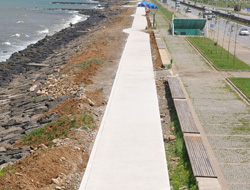 Trabzon'da yürüyüş yolu çalışması