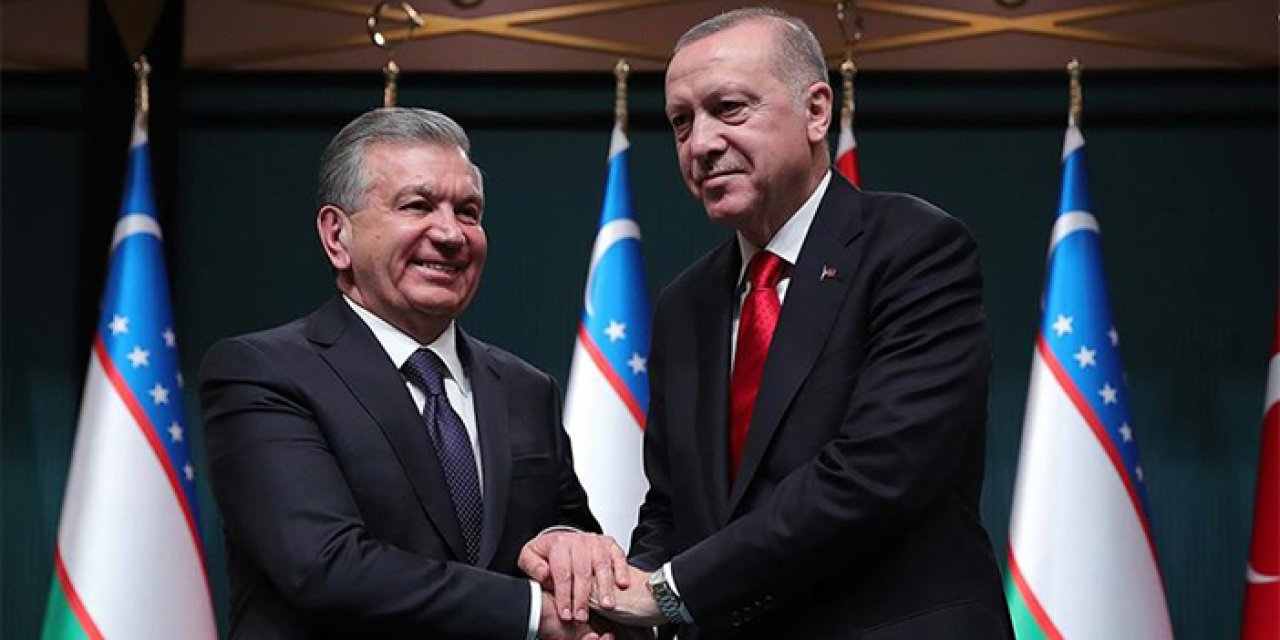 Cumhurbaşkanı Erdoğan Özbekistan Cumhurbaşkanı ile görüştü