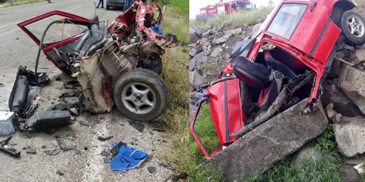 Gümüşhane'de kazada araç ikiye bölünmüştü! Sürücüden kötü haber geldi