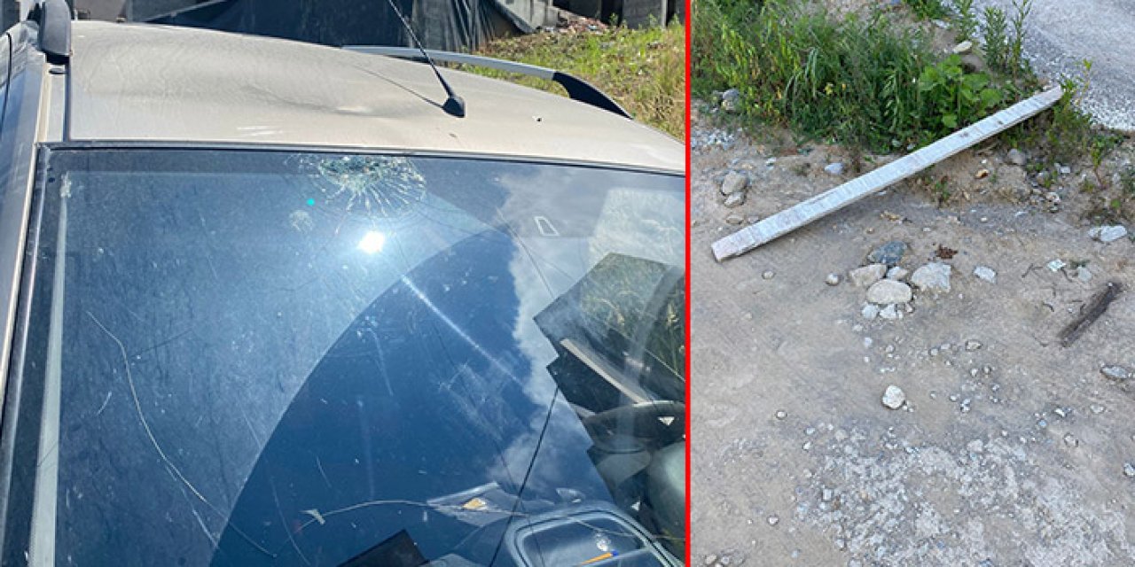 Trabzon’da inşaattan düşen kalas esnafı ölümün eşiğinden döndürdü