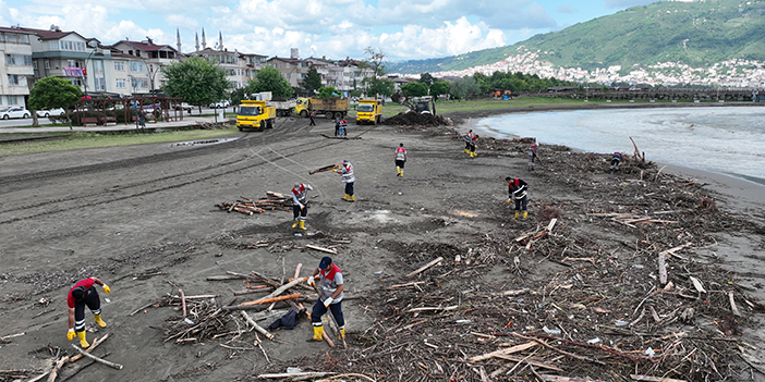 Ordu'da sağanağın yol açtığı tahribat gideriliyor - 12 Temmuz 2023