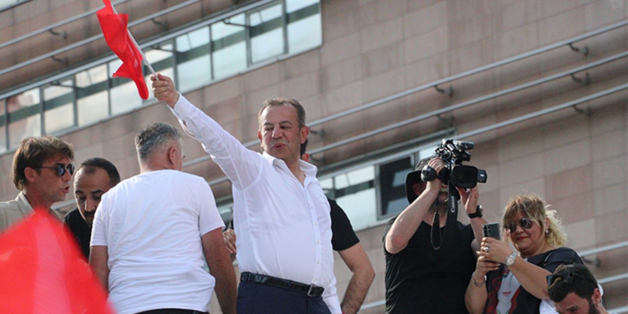 Tanju Özcan'ın 'Adalet ve Değişim' yürüyüşü CHP Genel Merkezi önünde bitti