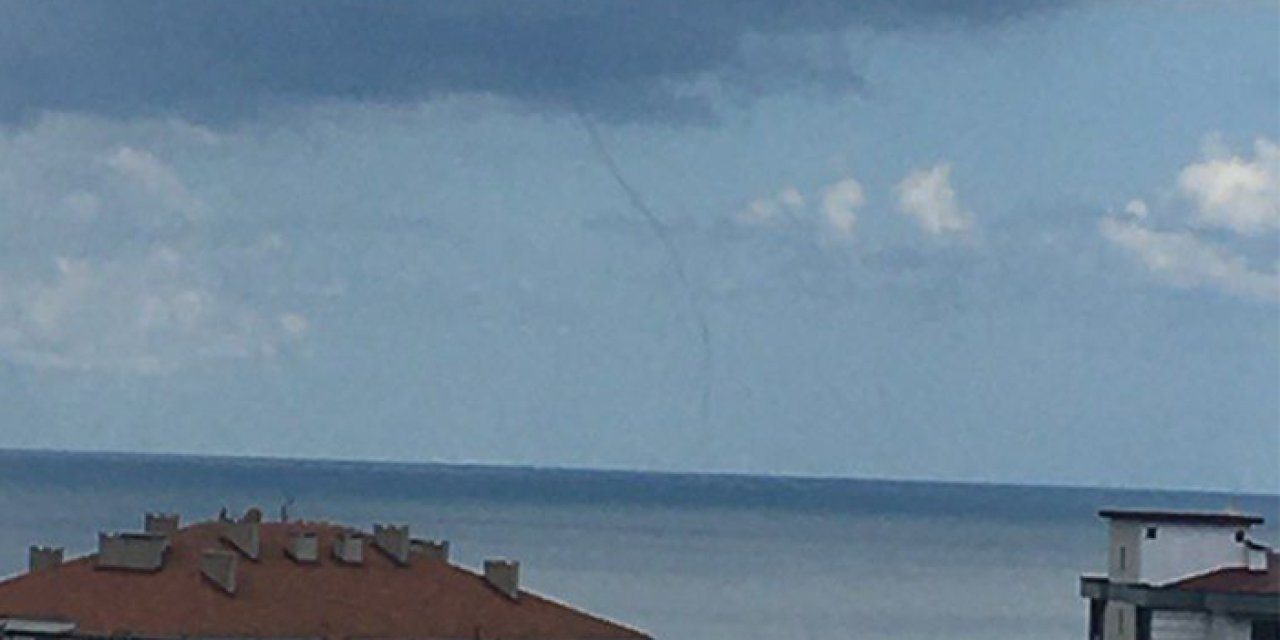 Ordu'da deniz üzerinde ikinci hortum