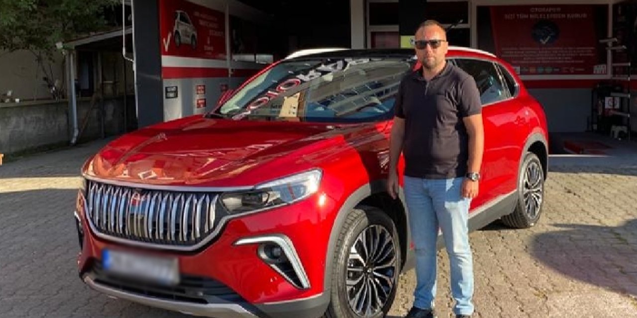 Giresun Bulancak'ta ikinci Togg sahibine teslim edildi