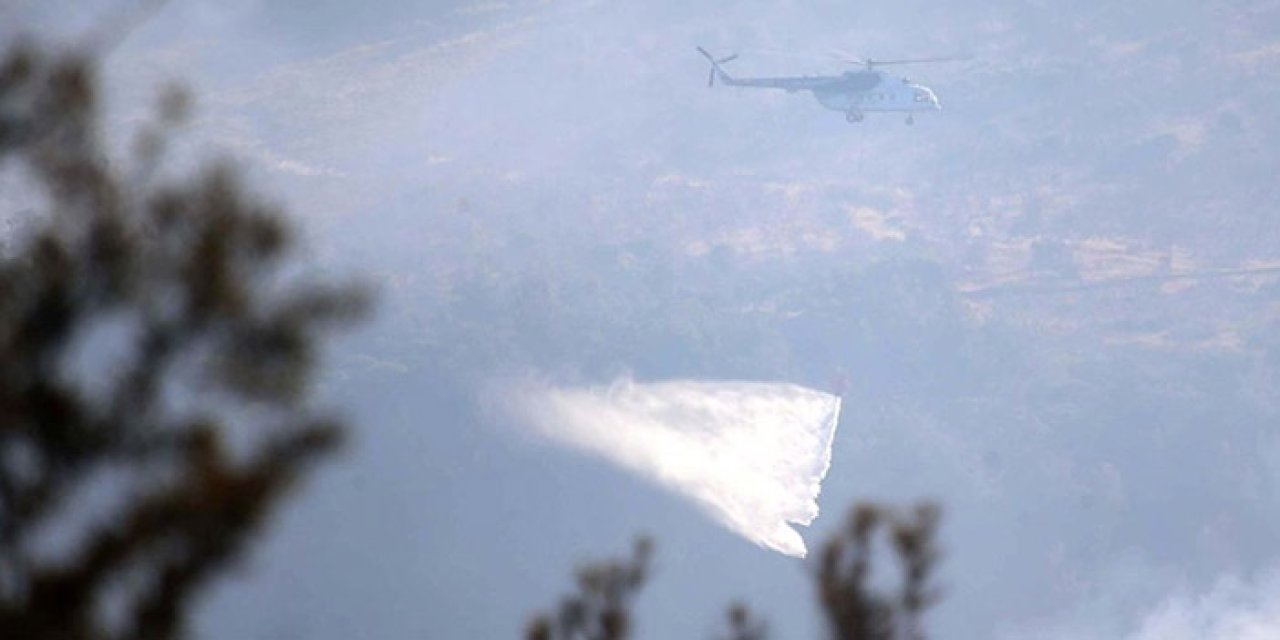 Çanakkale'deki orman yangınına müdahale sürüyor