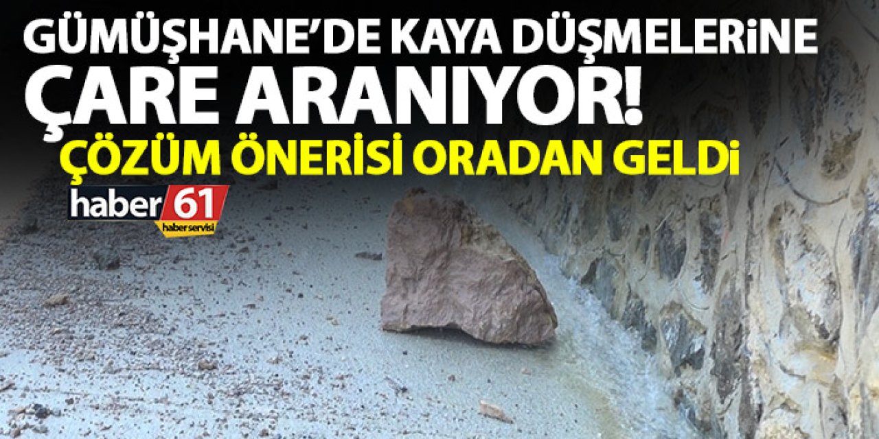 Gümüşhane'de kaya düşmelerine karşı ne yapılmalı? İşte öneriler
