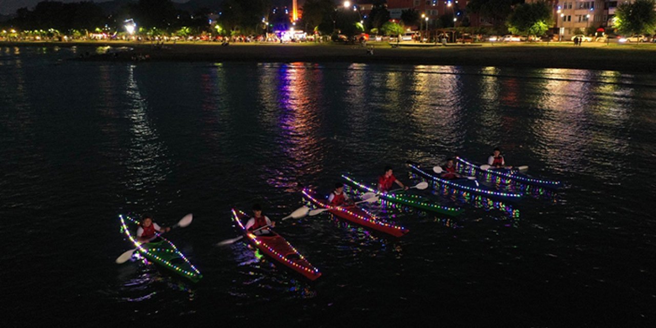 Ordu gecelerinde kano şöleni büyüledi